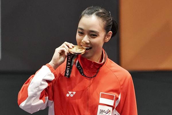 Atlet Wushu Lindswell Kwok Sabet Medali Emas