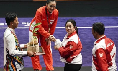 Atlet Wushu Lindswell Kwok Sabet Medali Emas