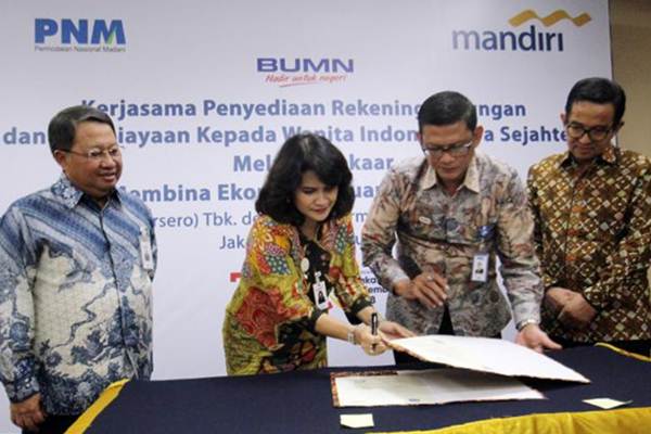 Bank Mandiri dan PNM Kerjasama Penyaluran Kredit