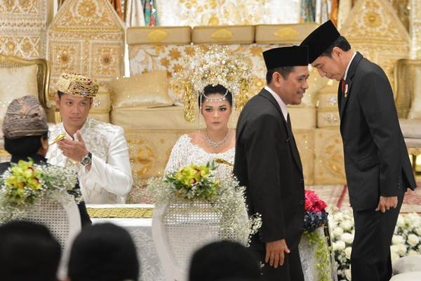 Presiden Jokowi dan SBY di ijab Kabul Putri Oesman Sapta Odang