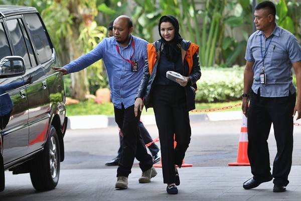 Bupati Kukar Rita Widyasari Jalani Pemeriksaan Perdana