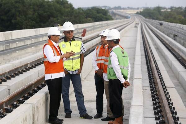 Proyek Pembangunan LRT Palembang Sudah 76% 