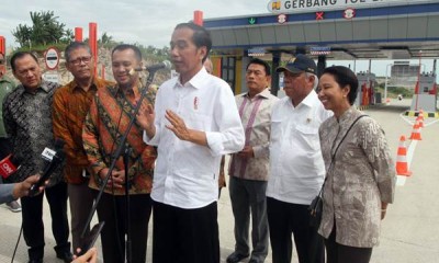 Presiden Jokowi Resmikan Jalan Tol Bakauheni-Terbanggi Besar