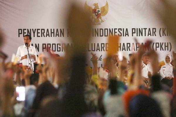 Presiden Jokowi dan Idrus Marham di Palembang