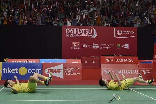 Kevin Sanjaya dan Marcus Fernaldi Juara Indonesia Masters 2018