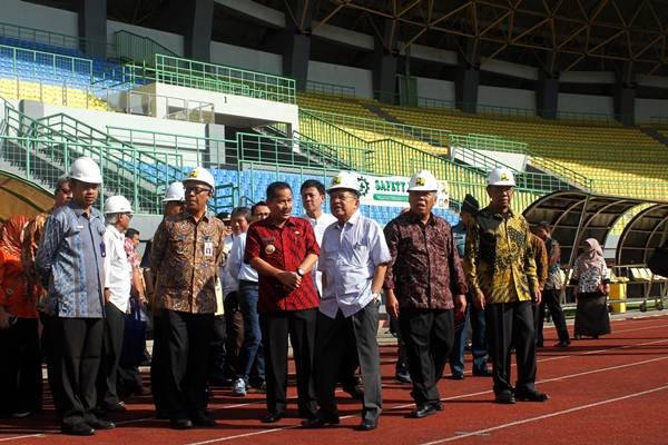 Jusuf Kalla dan Basuki Hadimuljono Tinjau Venue Asian Games 2018