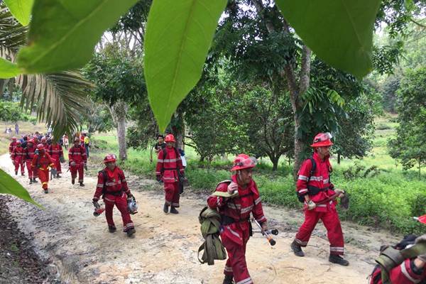 Wirakarya Sakti Gelar Simulasi Pemadaman Titik Api