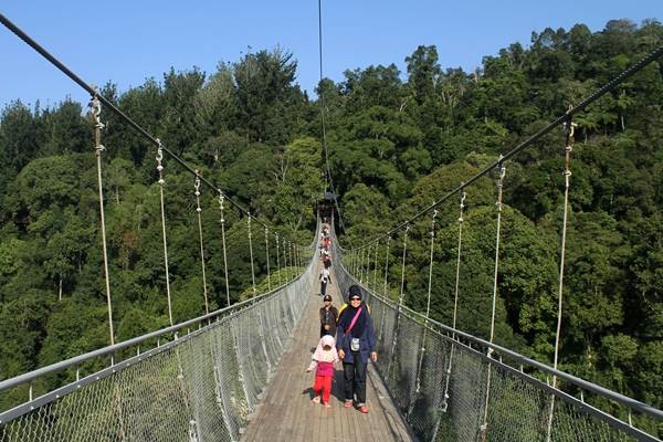 Wisata Jembatan Gantung Panjang di Sukabumi