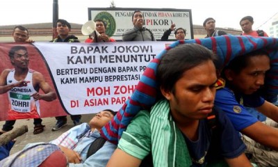 Unjuk Rasa Atlet Paralimpic Jawa Barat