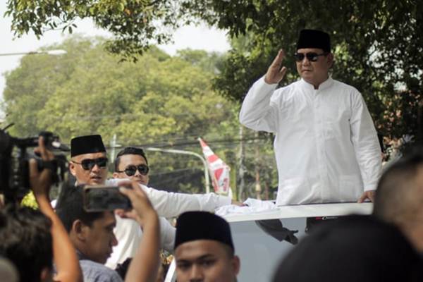 Prabowo Subianto Sapa Pendukungnya