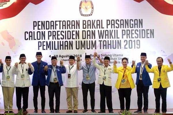 Prabowo Subianto dan Sandiaga Uno Daftar ke KPU