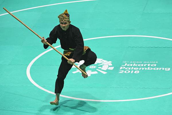 Sugianto Raih Emas Tunggal Putra Pencak Silat Seni Asian Games 2018