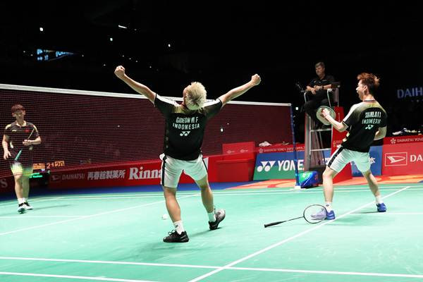 Kevin Sanjaya/Marcus Fernaldi Juara Japan Open 2018