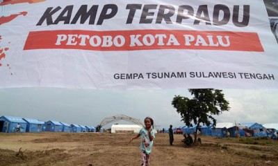 Kamp Pengungsi Terpadu di Kelurahan Petobo, Palu