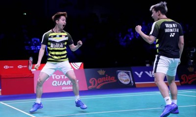 Kevin Sanjaya/Marcus Gideon Juara Denmark Open 2018 