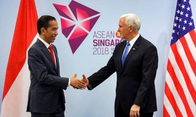 Presiden Jokowi Bertemu Mike Pence
