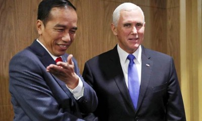 Presiden Jokowi Bertemu Mike Pence