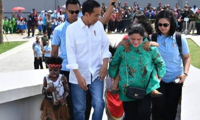 Presiden Jokowi Resmikan Monumen Kapsul Waktu di Merauke