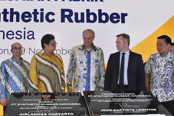 Peresmian Pabrik Synthetic Rubber Indonesia