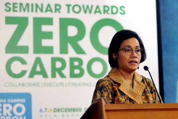 Sri Mulyani Hadiri Seminar Towards Zero Carbon