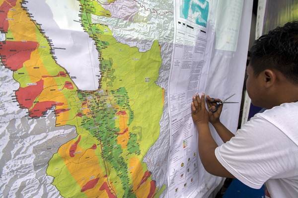 Peta Zona Rawan Bencana Sulawesi Tengah