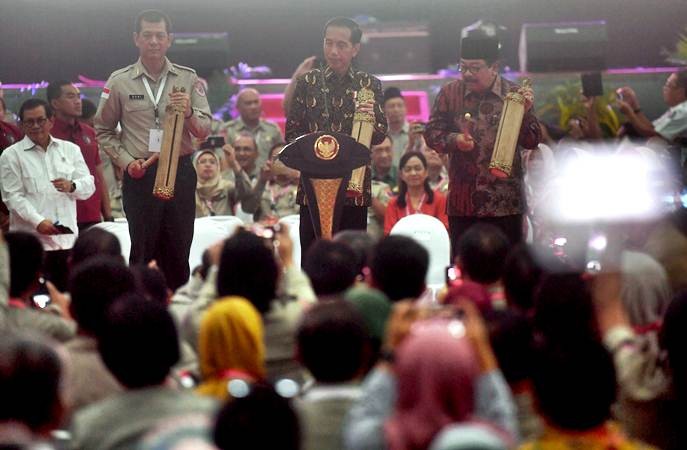 Presiden Jokowi Hadiri Rakornas Penanggulangan Bencana 2019