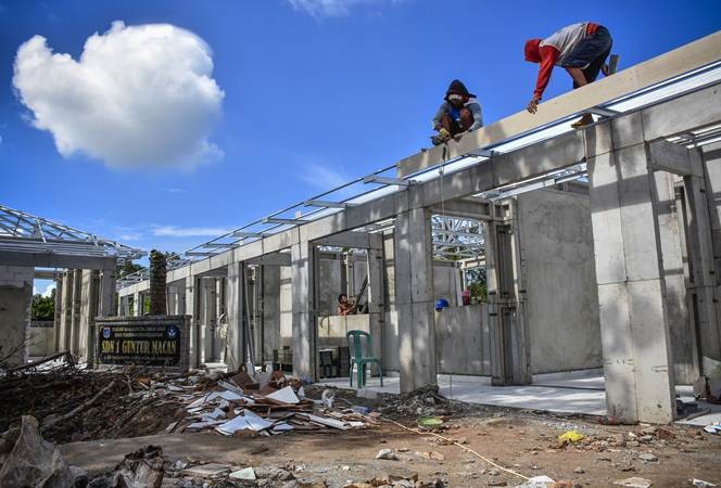 Pembangunan Sekolah Pascagempa Lombok