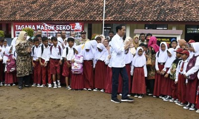 Presiden Jokowi Hadiri Pelaksanaan Program Tagana Masuk Sekolah
