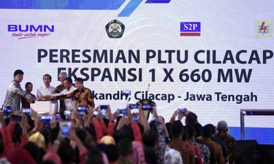 Presiden Jokowi Resmikan PLTU Cilacap Ekspansi 1x660 MW