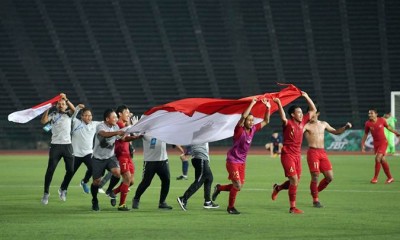 Pesta Kemenangan Timnas Indonesia Juara Piala AFF U-22