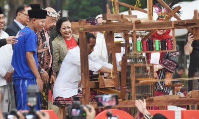 Presiden Jokowi Hadiri Festival Sarung Indonesia 2019