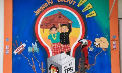 Mural Ajakan Tidak Golput di Pemilu 2019