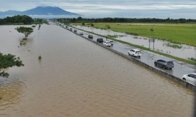 Jalan Tol Trans Jawa Ruas Ngawi-Kertosono Terendam Banjir