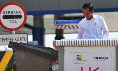 Presiden Jokowi Resmikan Jalan Tol Trans Sumatra Ruas Bakauheni-Terbanggi Besar 
