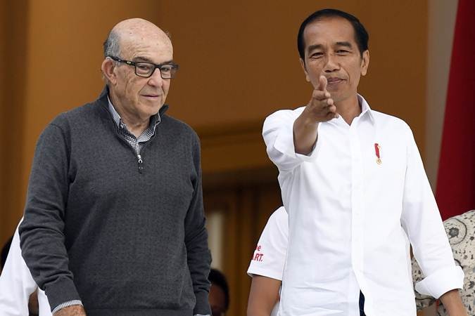 Bertemu CEO Dorna Sport, Jokowi Siap Gelar MotoGP 2021