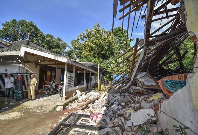 Kerusakan Akibat Gempa Bumi di Lombok Timur, NTB