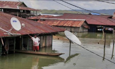 Banjir Bandang Sentani Masih Tenggelamkan Rumah Warga