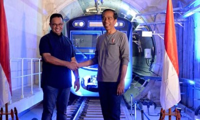 Didampingi Artis, Presiden Jokowi Resmikan Beroperasinya MRT Jakarta