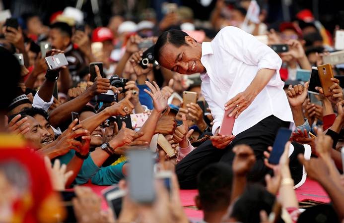 Jokowi Kampanye Terbuka Pertama di Serang, Banten