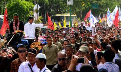 Jokowi Kampanye Terbuka Pertama di Serang, Banten