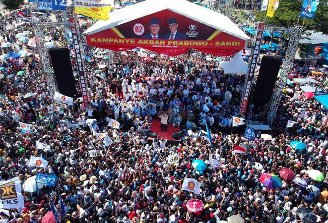 Prabowo Subianto Kampanye Akbar di Padang