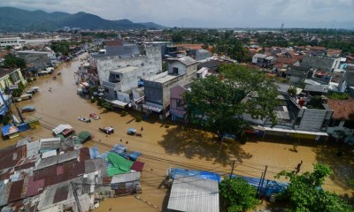 Luapan Sungai Citarum Banjiri Kabupaten Bandung