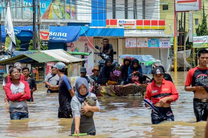 Luapan Sungai Citarum Banjiri Kabupaten Bandung