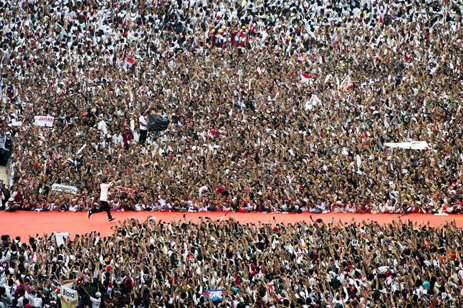 Begini Suasana Stadion GBK Saat Jokowi Hadiri Konser Putih Bersatu