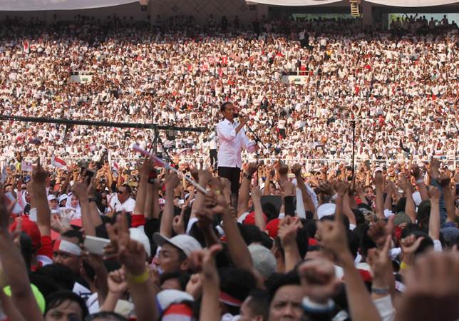 Begini Suasana Stadion GBK Saat Jokowi Hadiri Konser Putih Bersatu