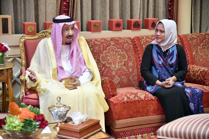Presiden Jokowi Bertemu dengan Raja Salman bin Abdulaziz al-Saud