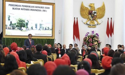 Presiden Jokowi Buka Kongres Ikatan Notaris Indonesia