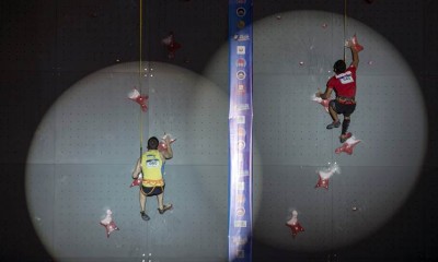 Alfian M. Fajri Juara Dunia Kejuaraan Panjat Tebing di China