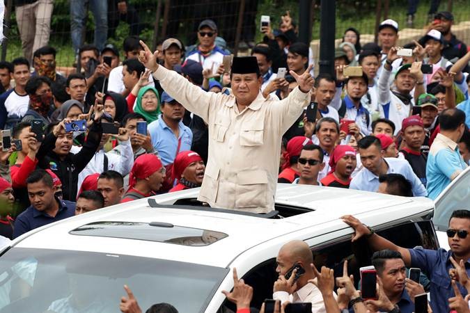 Prabowo Subianto Hadiri Hari Buruh yang Digelar KSPI