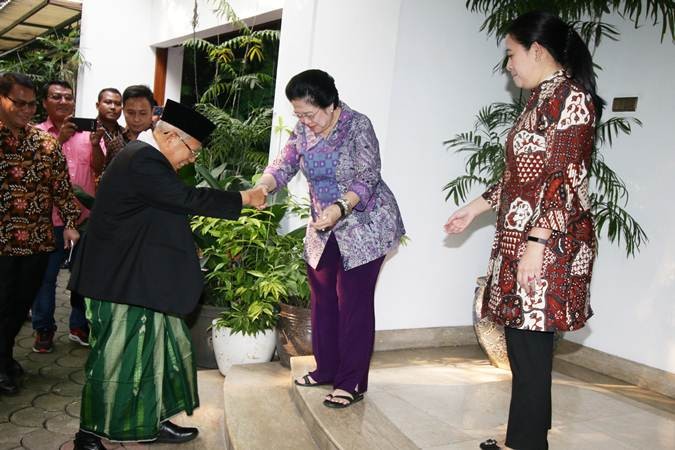 Cawapres KH Ma’ruf Amin Bertemu Megawati Soekarnoputri